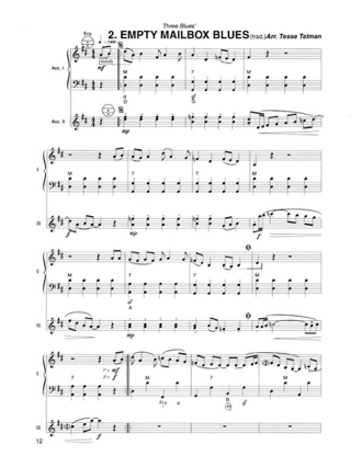 Three Of A Kind For One or Two Accordions - Tesse Telman - Partition